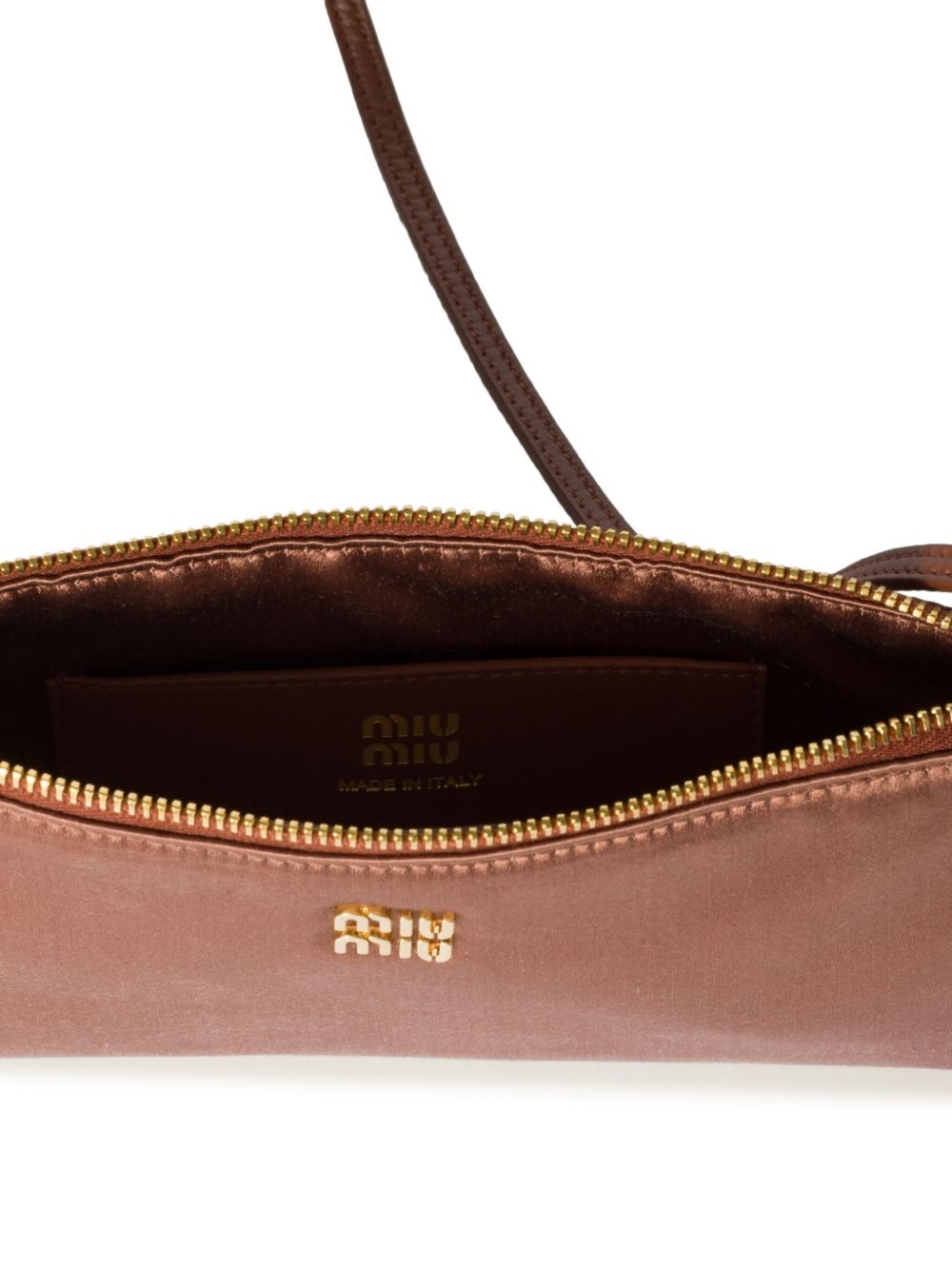 logo-lettering clutch bag - 4