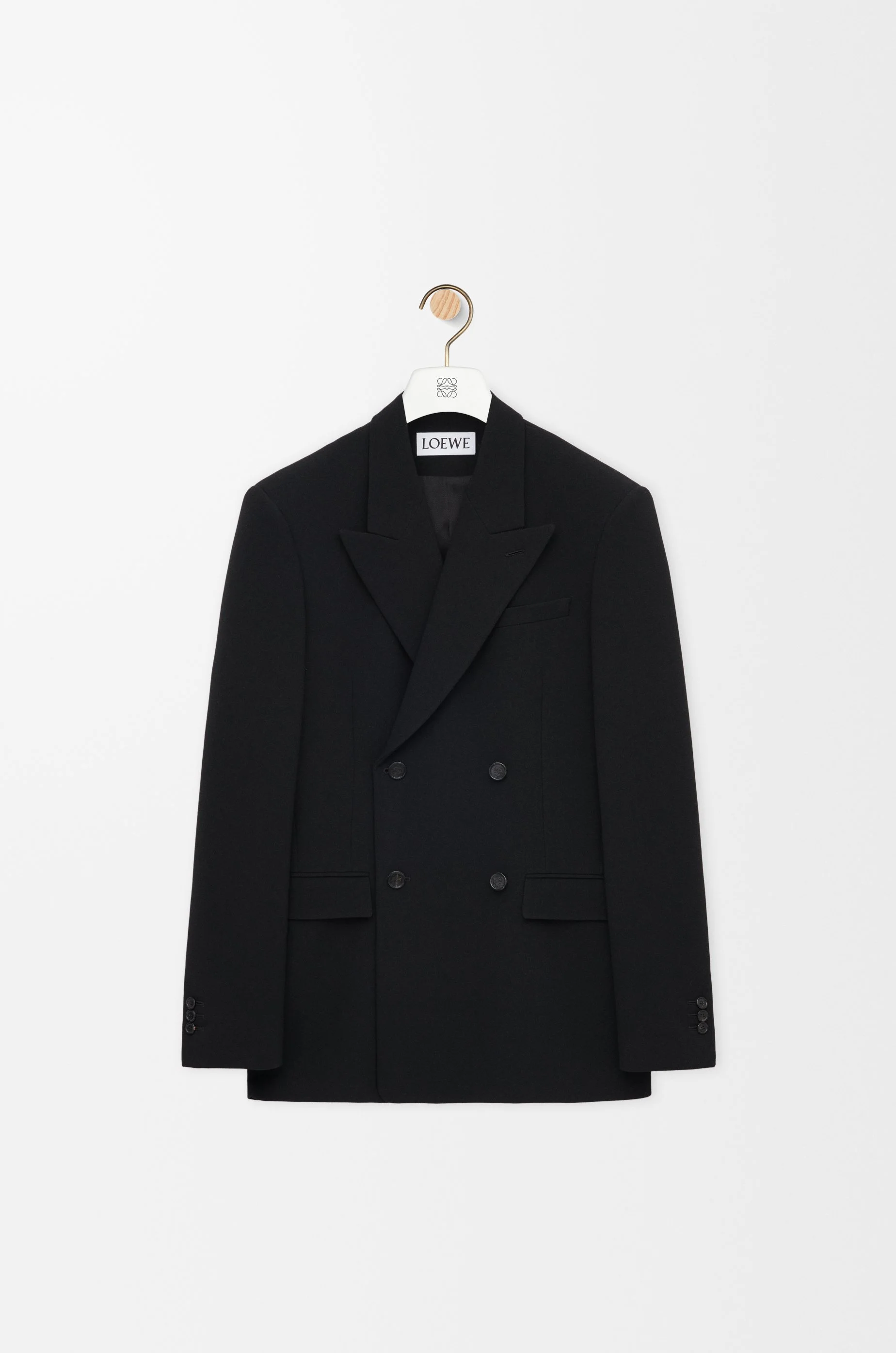 Double-breasted jacket in wool - 1