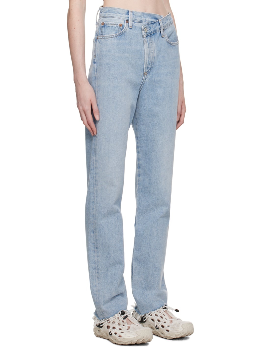 Indigo Criss Cross Jeans - 2