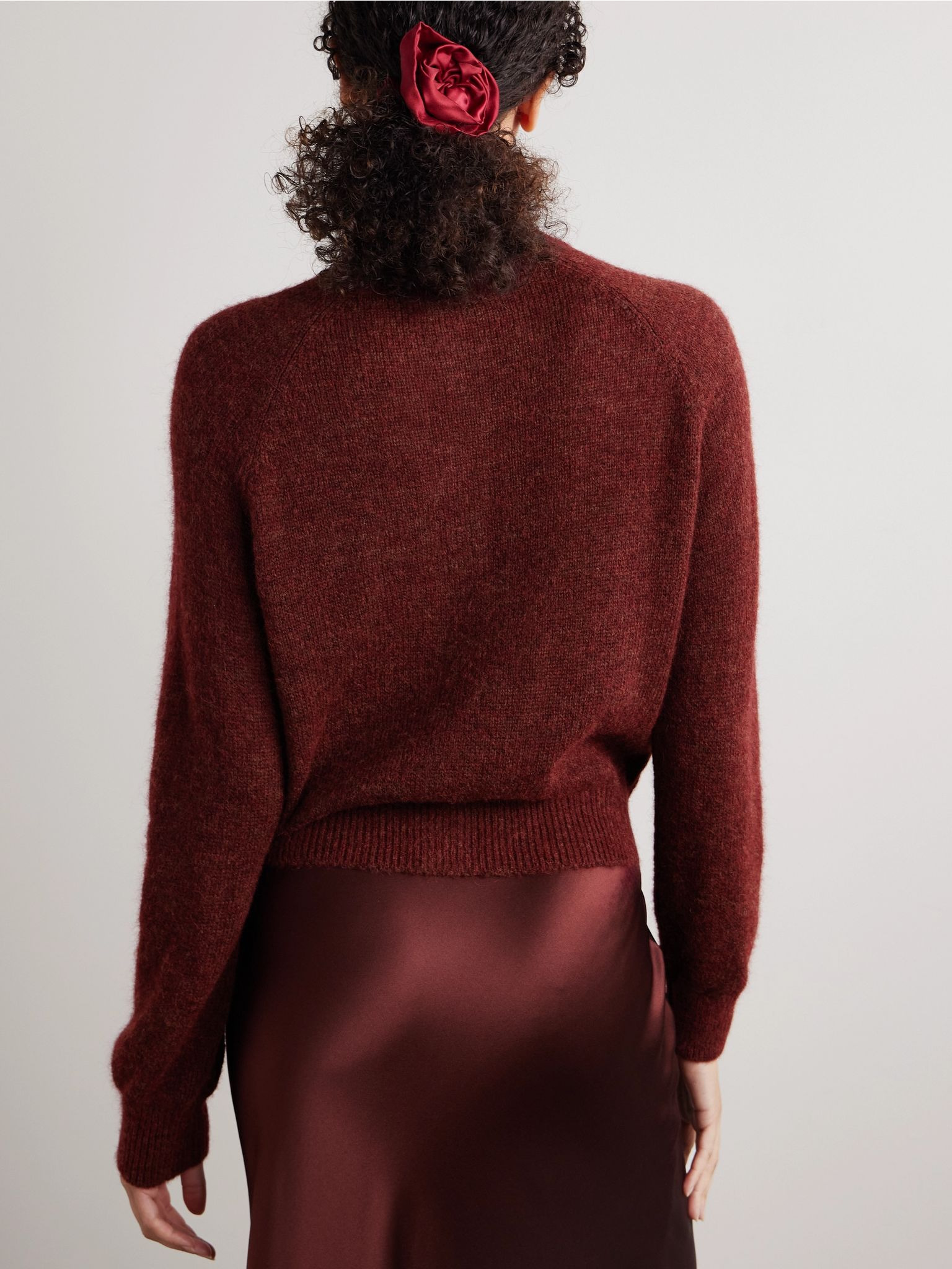Petra knitted cardigan Burgundy - 3