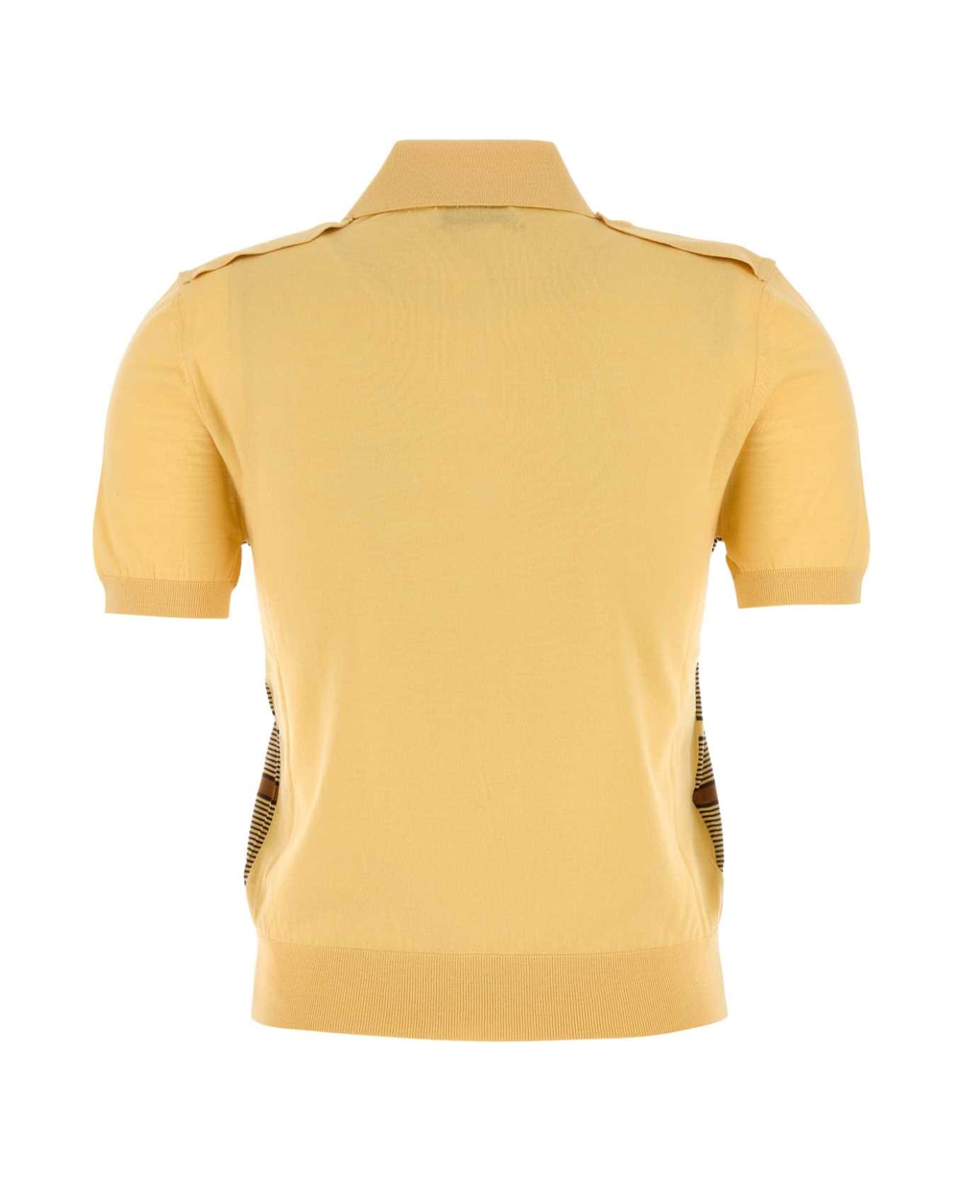 Yellow Wool Polo Shirt - 2
