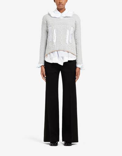 Maison Margiela Flared wool trousers outlook