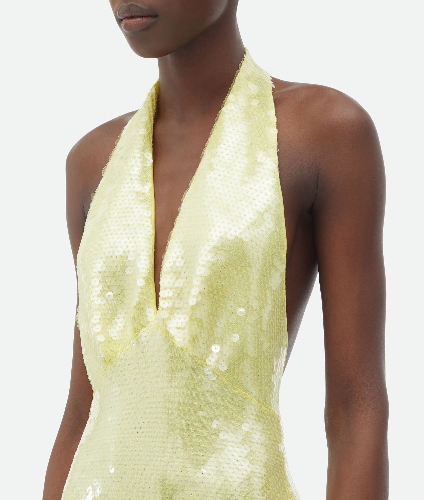 Viscose Sequined Midi Dress - 4