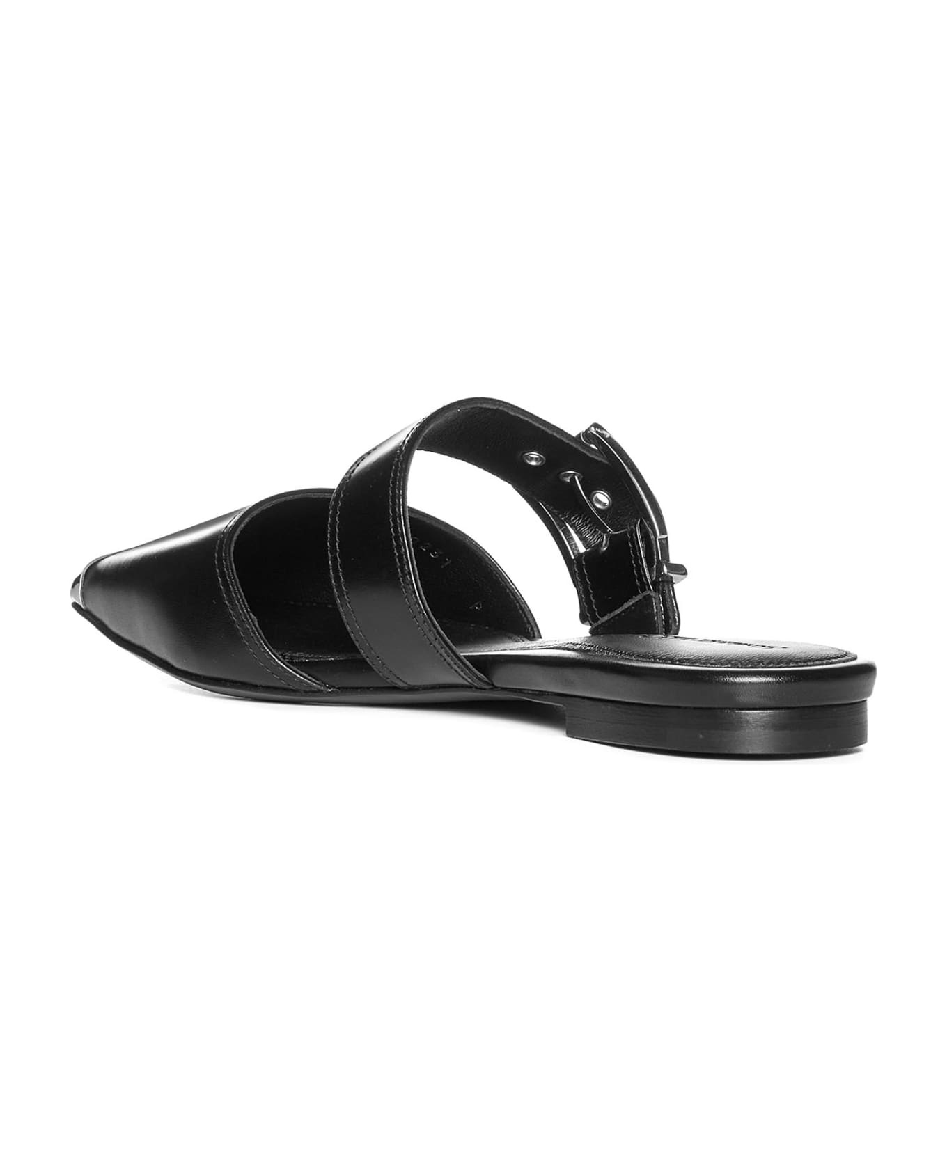 Alexander McQueen Punk Flat Sandals | italist | REVERSIBLE