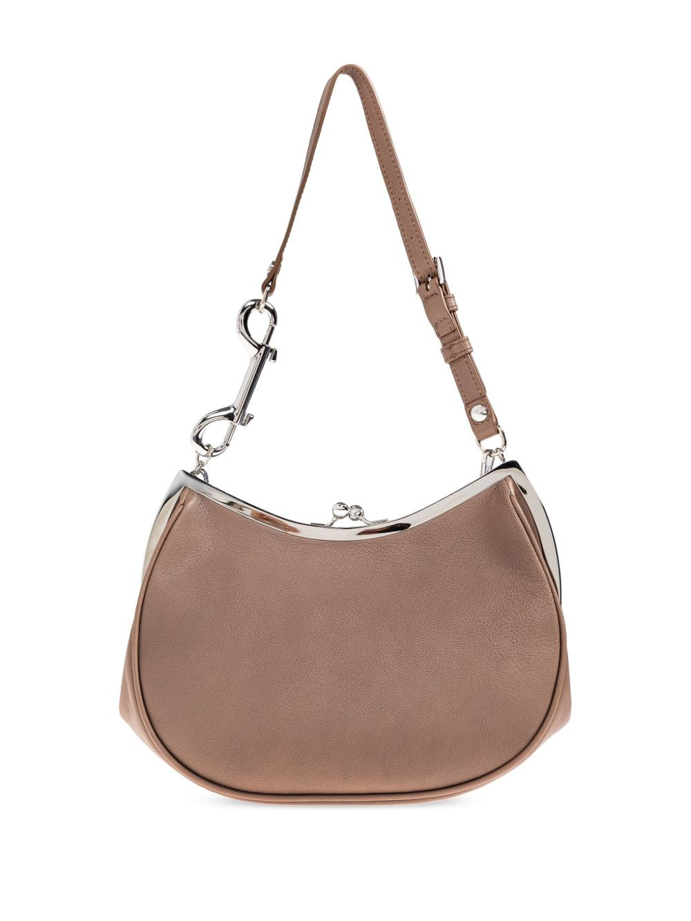Charm clasp-frame shoulder bag - 2