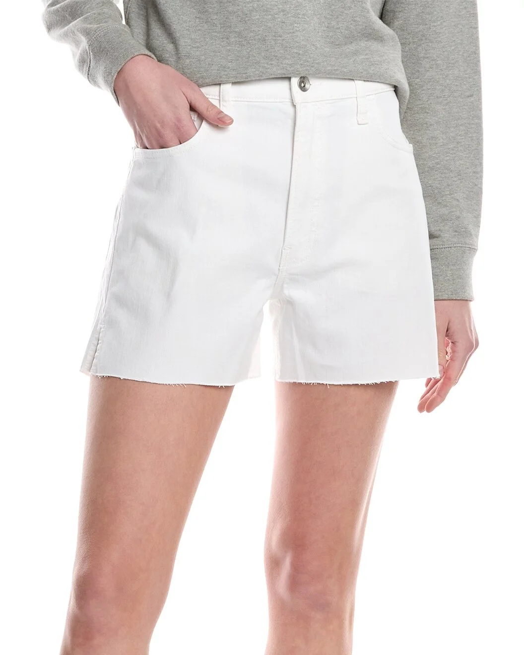 rag & bone Retro Cut Off White Short - 1