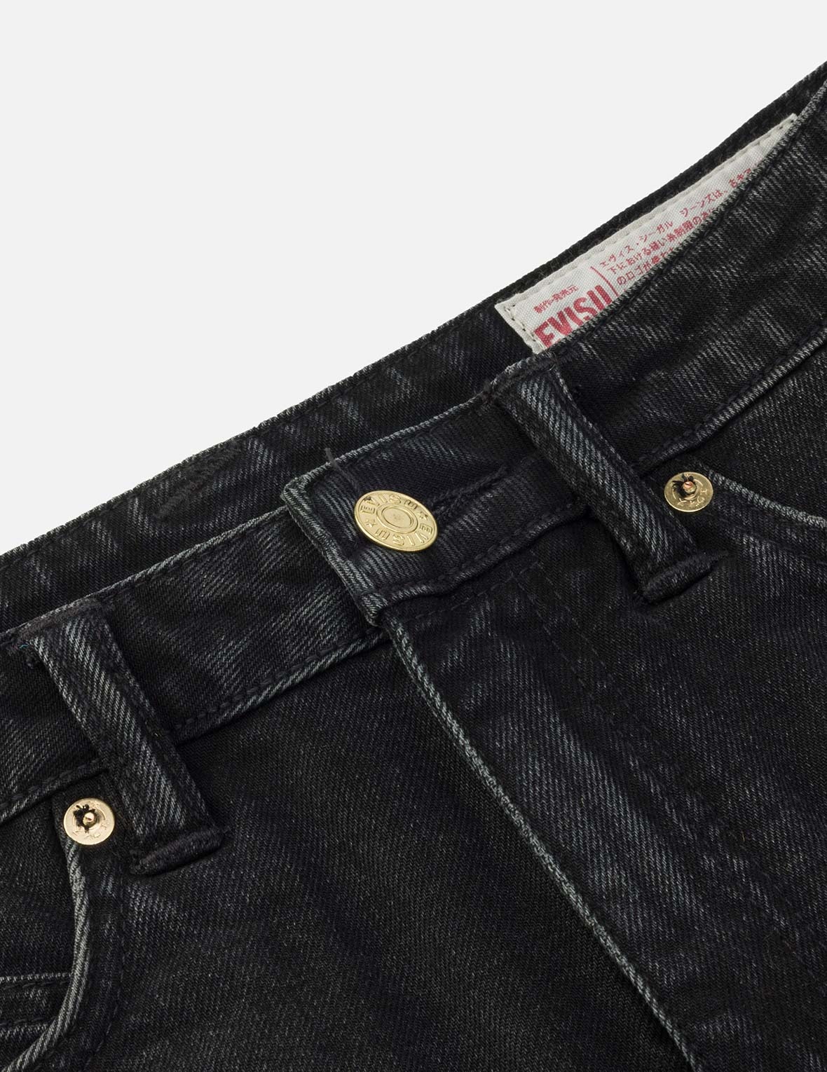 Knot Seagull Embroidery Loose Fit Denim Shorts - 4