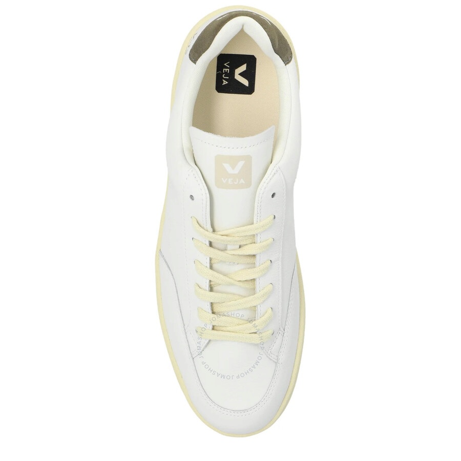 Veja V-12 Stitch Leather Low-Top Sneakers - 4