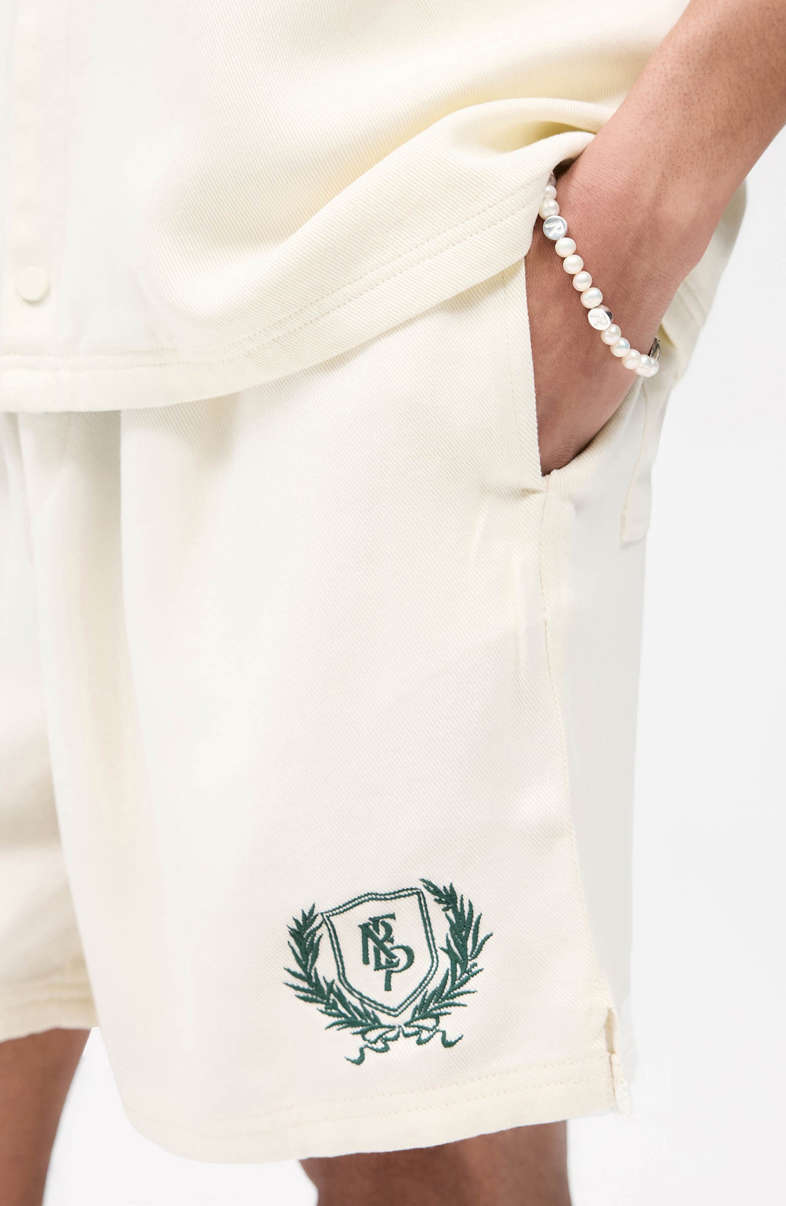 Represent Crest Shorts in Antique White at Nordstrom - 4