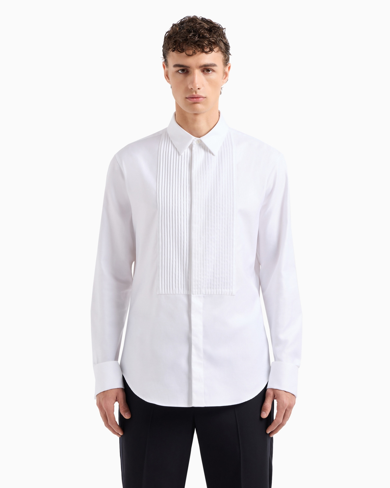 Pleated cotton shirt - 4