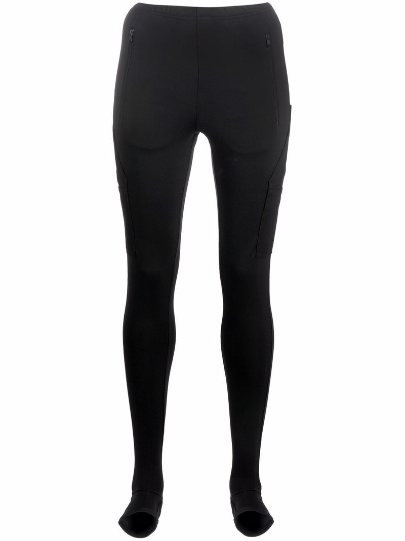 multi-pocket slip-on leggings 1