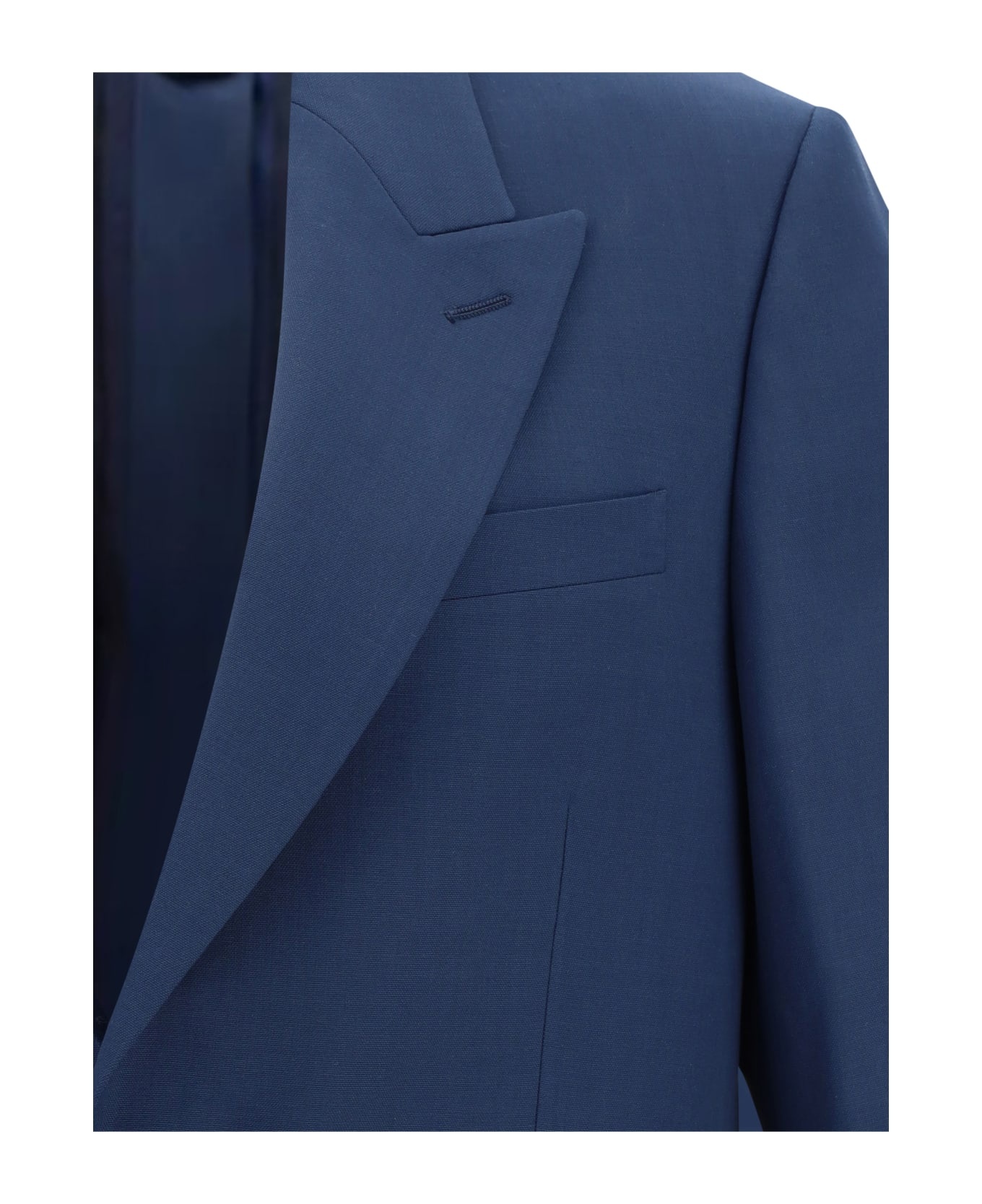 Wool Blend Blazer - 3