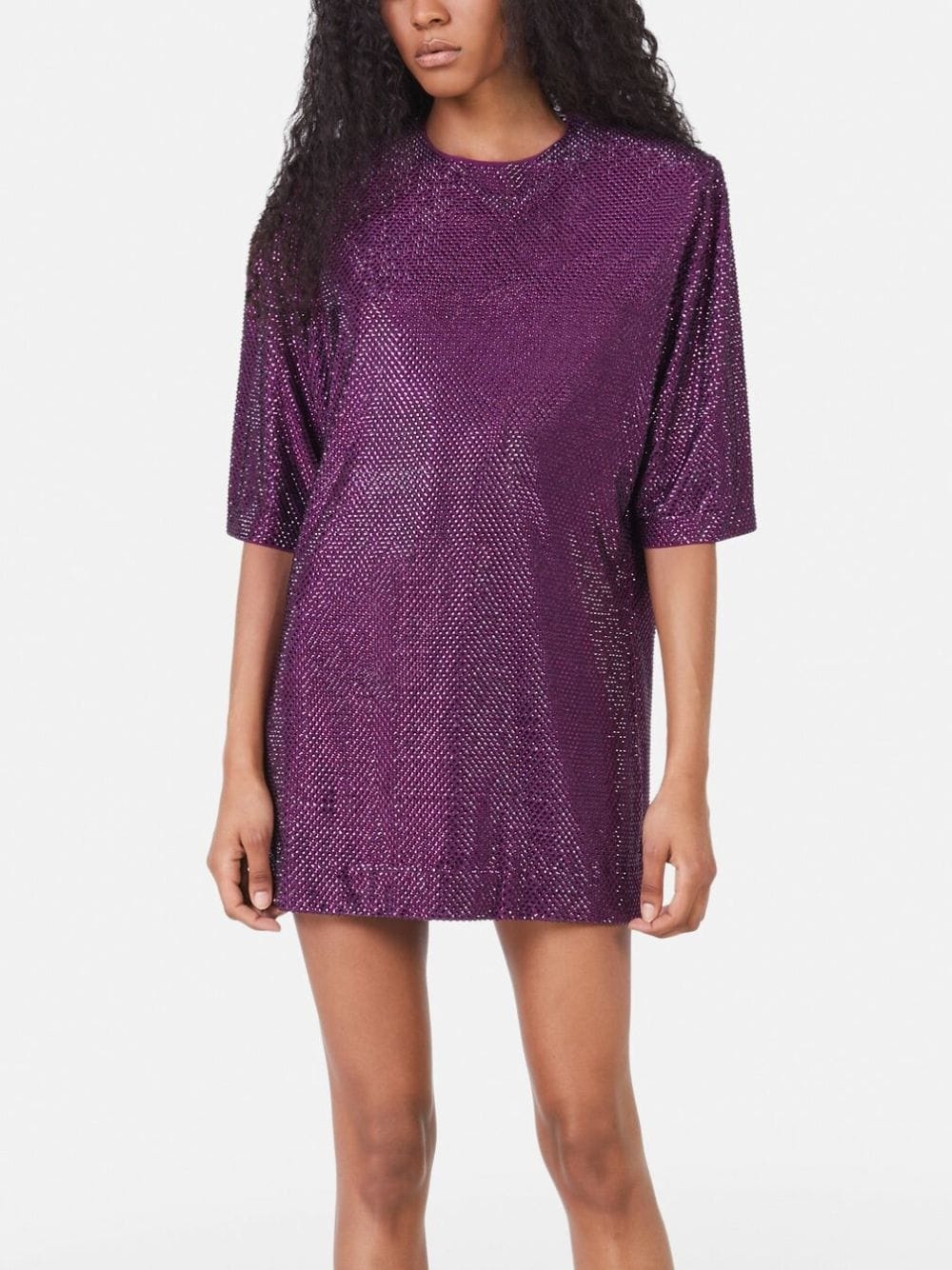 crystal-embellished minidress - 4