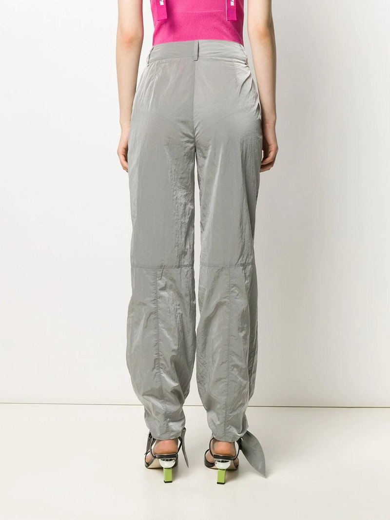 printed logo tie cuffs trousers 4