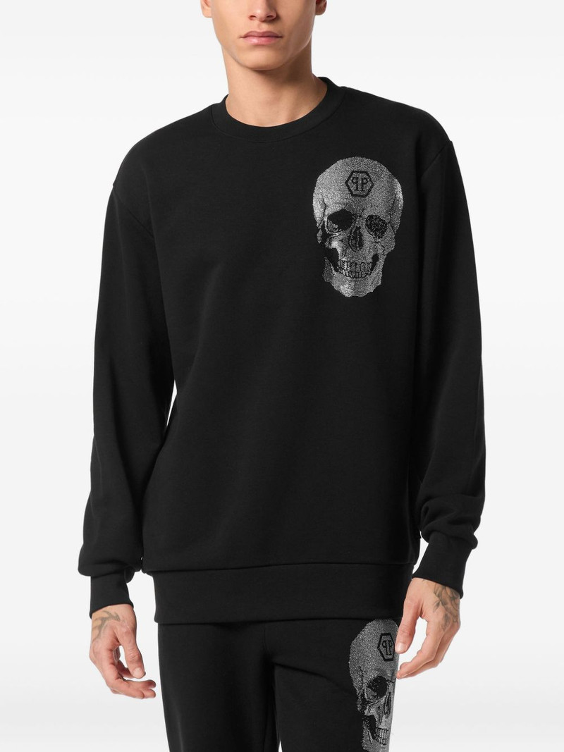 PHILIPP PLEIN crystal-embellished sweatshirt outlook