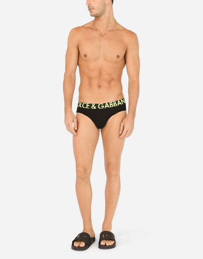 Dolce & Gabbana Two-way stretch jersey mid-rise briefs outlook