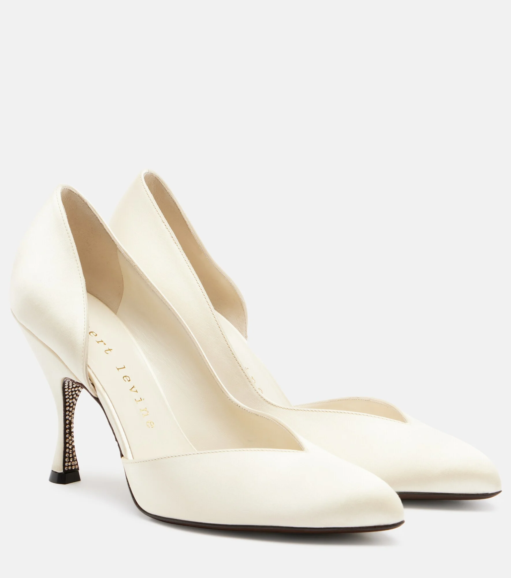 Not Half Bad embellished satin pumps - 1