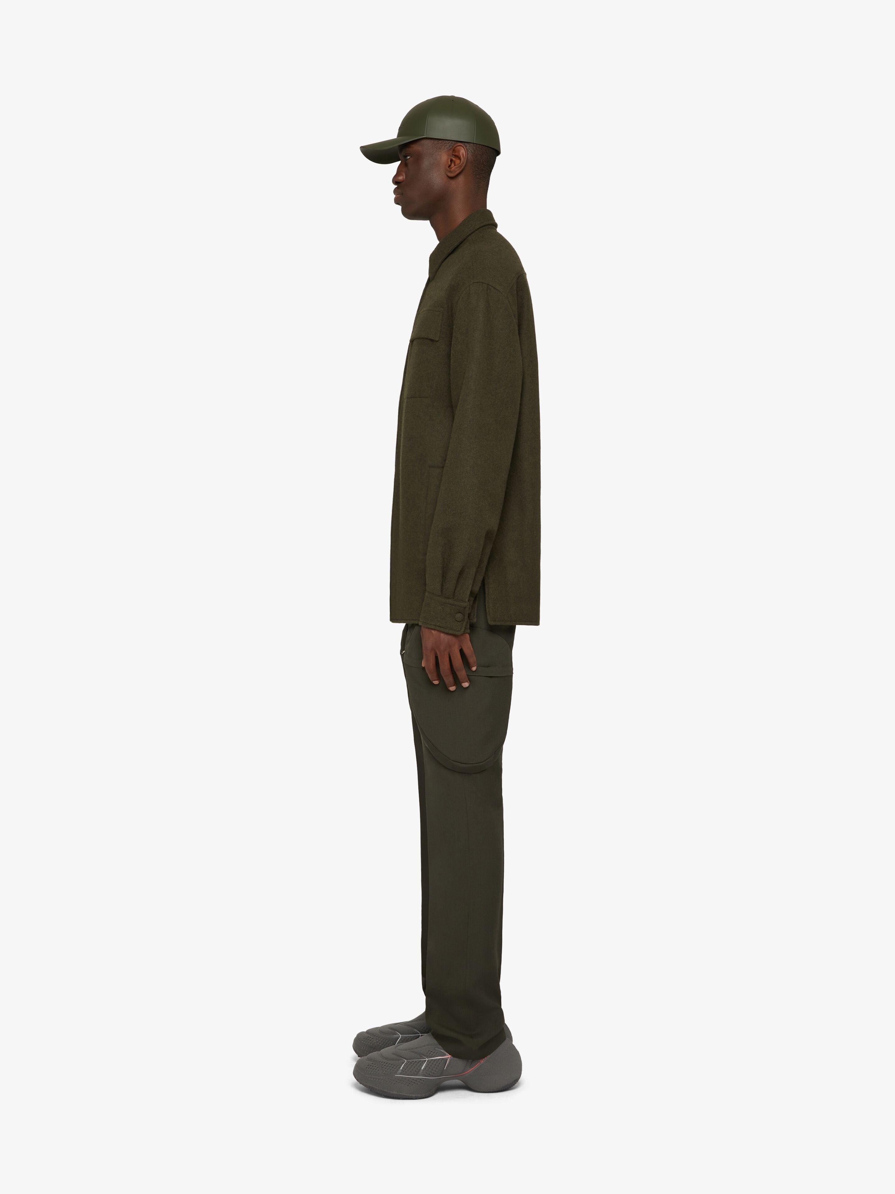 OVERSHIRT IN EMBROIDERED MILITARY FLANNEL - 3