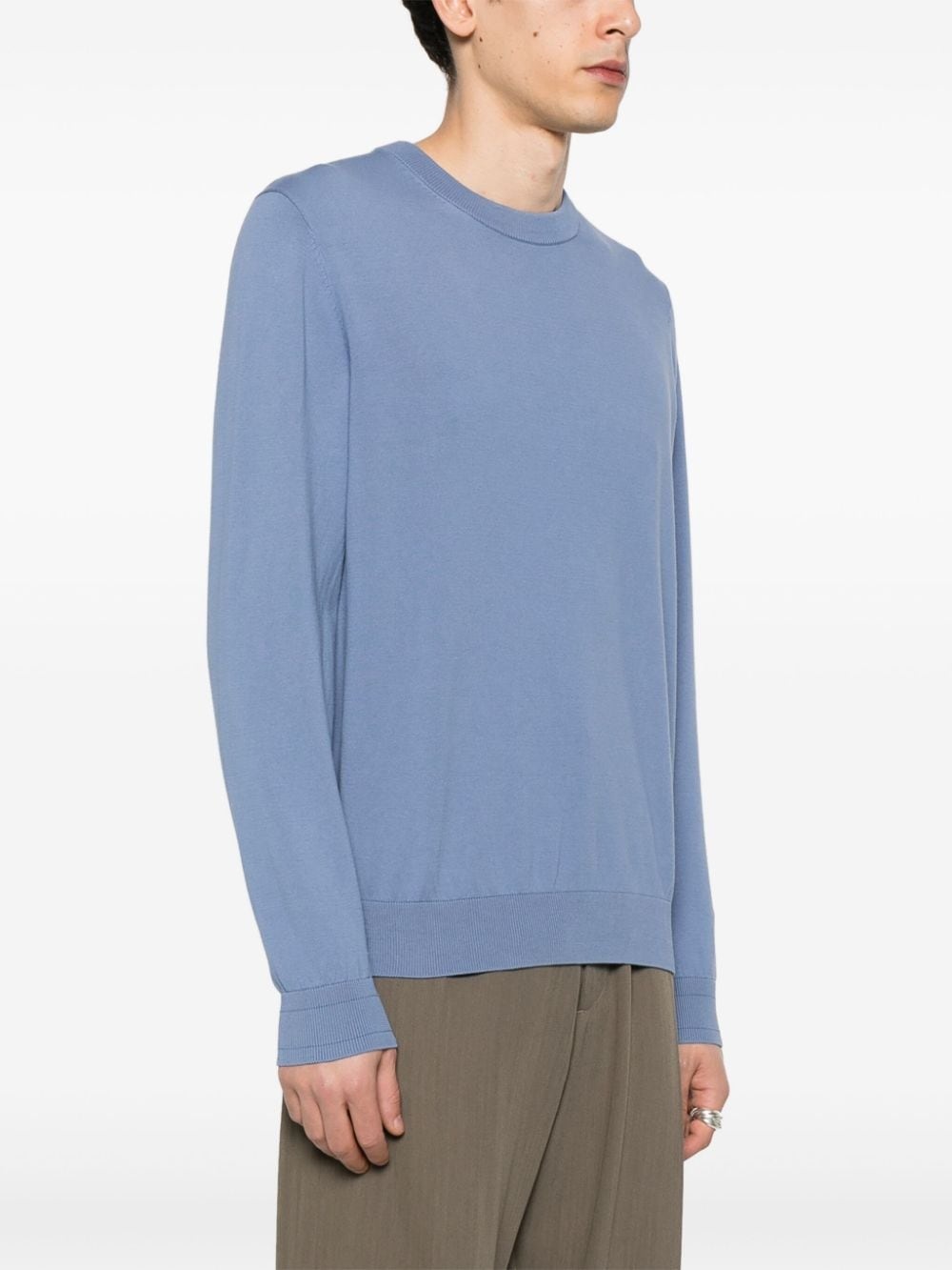 long-sleeve cotton jumper - 3