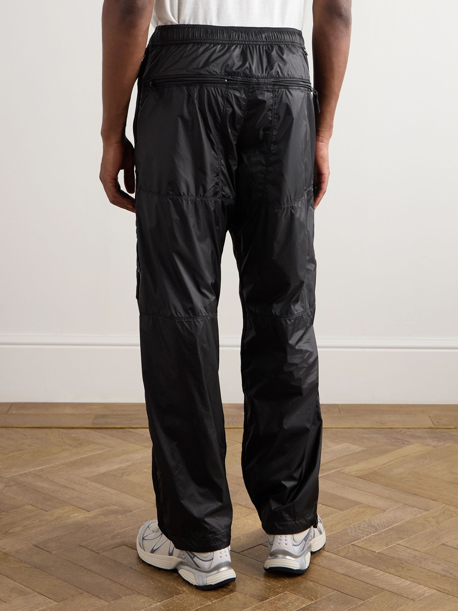 Straight-Leg Logo-Appliquéd Webbing-Trimmed CORDURA® Nylon-Ripstop Track Pants Gray - 4