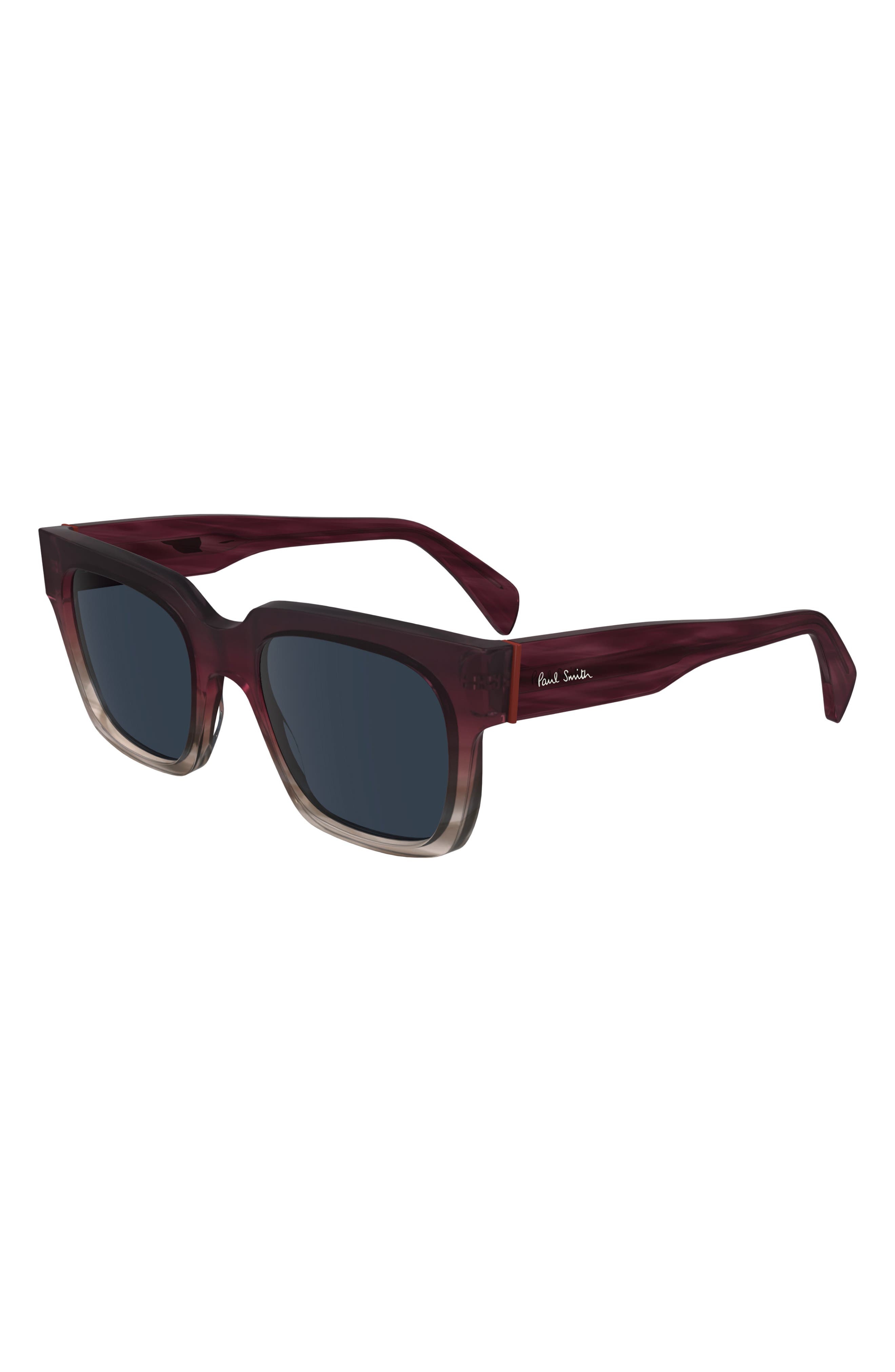 Paul Smith Kenley 52mm Rectangular Sunglasses in Burgundy/Beige at Nordstrom - 2