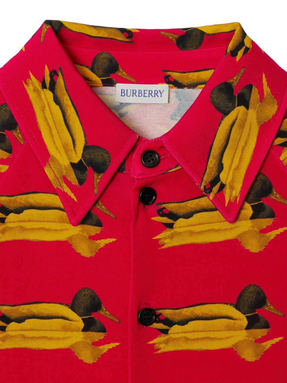 monogram-pattern spread-collar shirt - 6