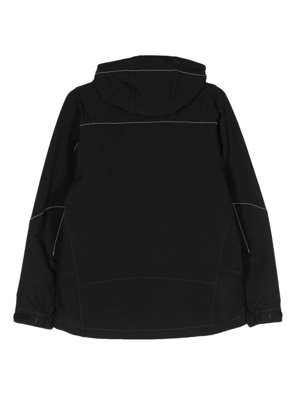 logo-print hooded jacket - 4