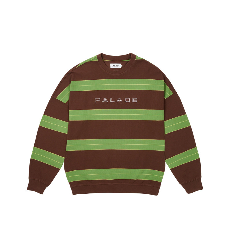 RELAX STRIPE CREW CAKED BROWN - 1