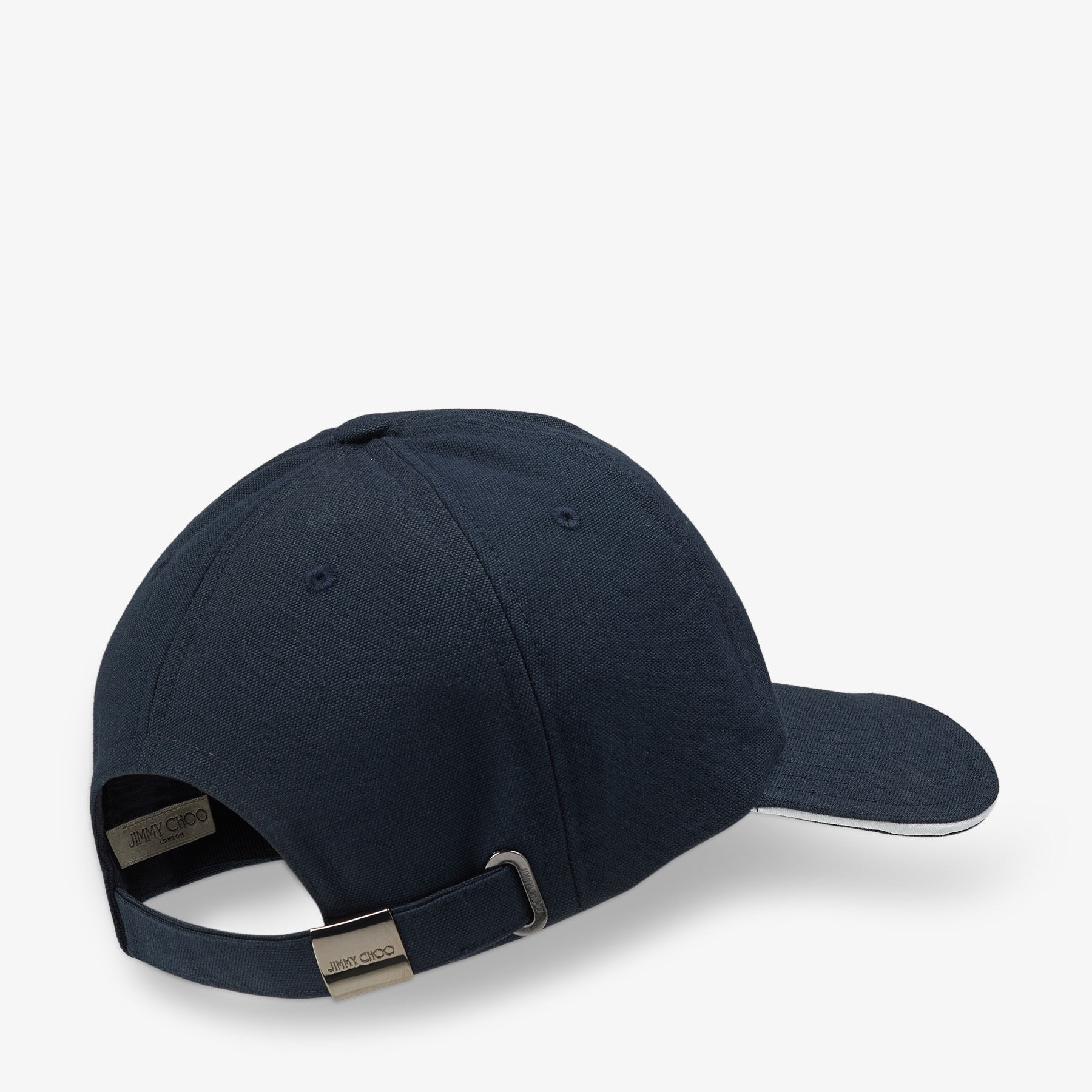 Jimmy Choo / Malbon Cap
Navy Embroidered Cotton Cap - 5