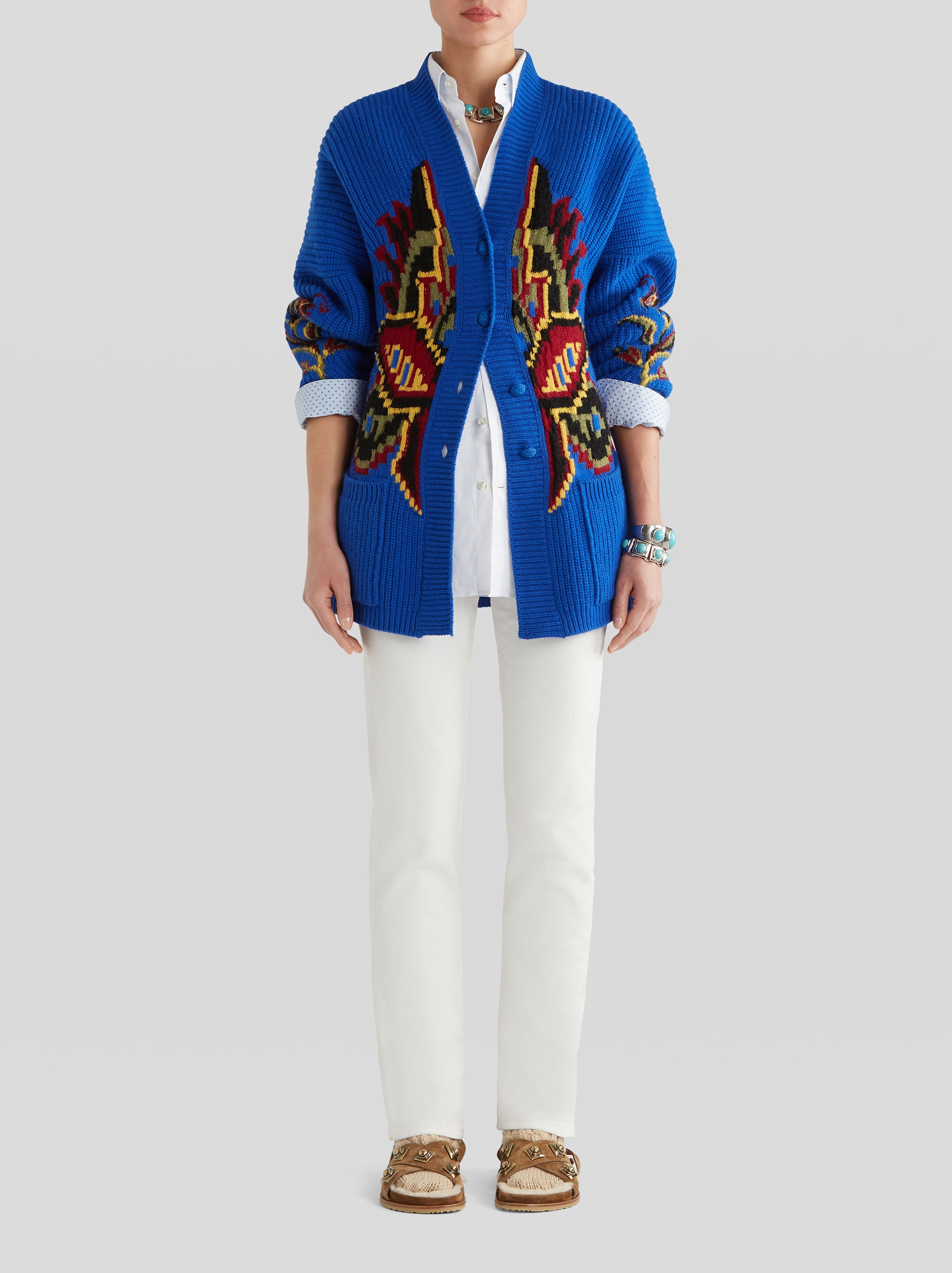JERSEY JACQUARD COAT - 3