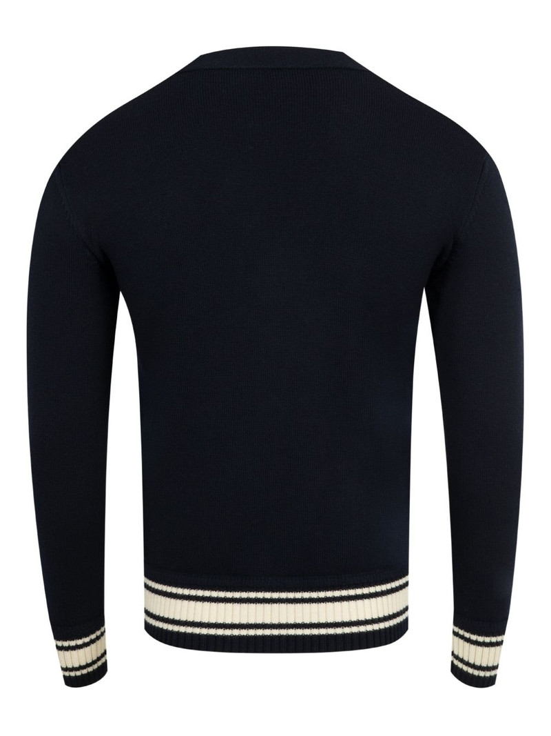 Moncler logo-appliqué cardigan outlook