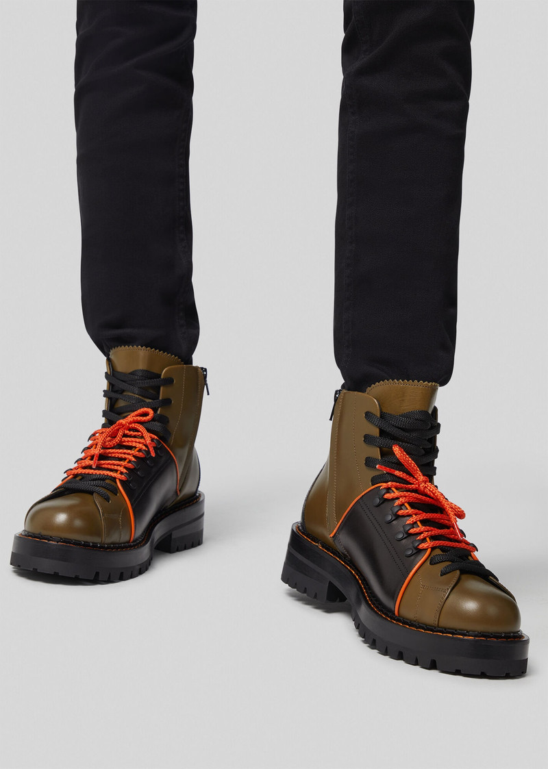 VERSACE V-Alpine Leather Boots outlook