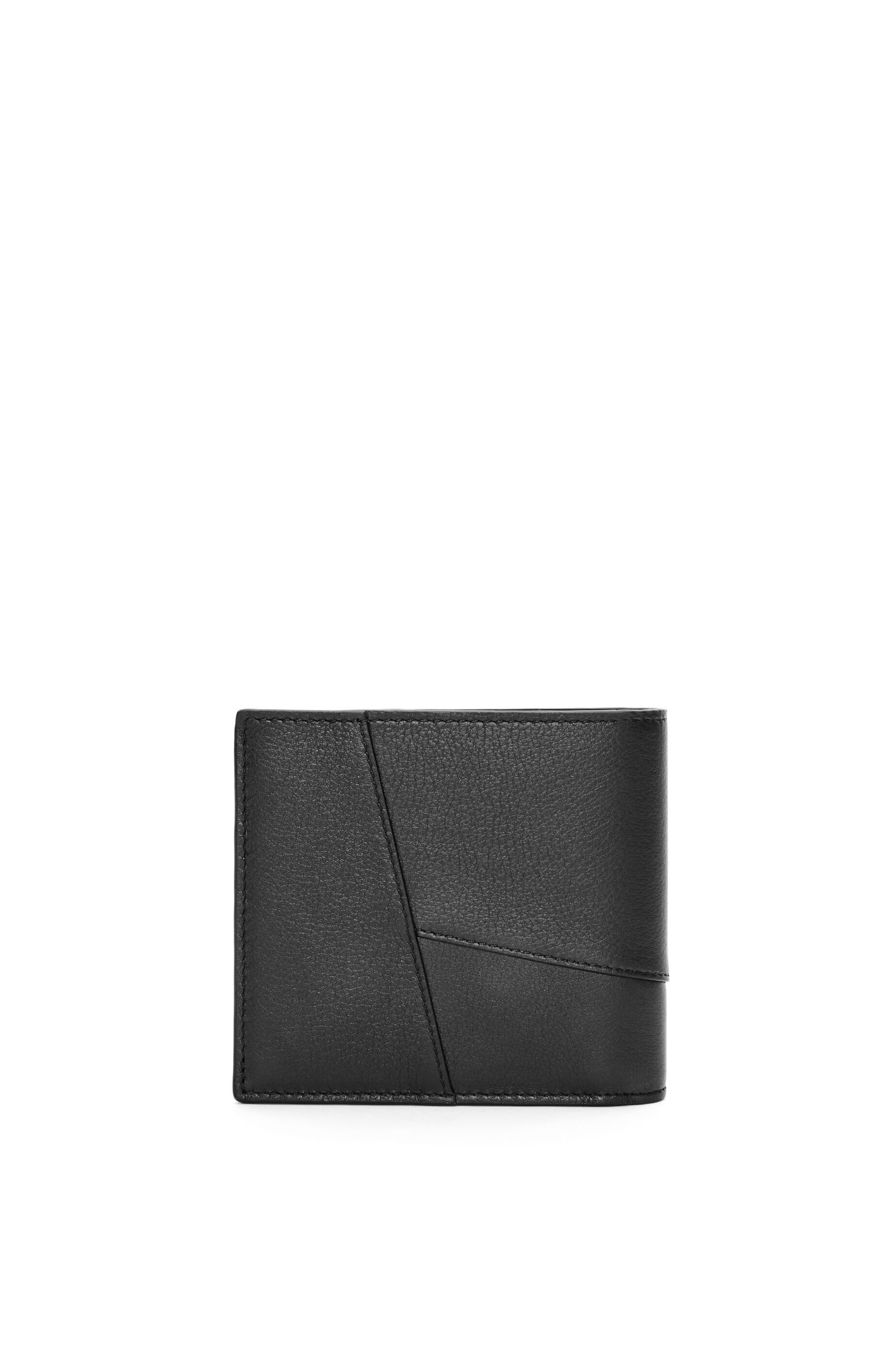 Puzzle bifold wallet in classic calfskin - 4