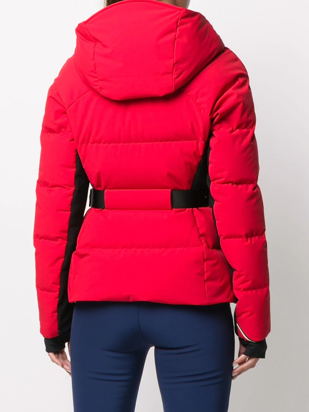 contrast-panel quilted jacket - 4