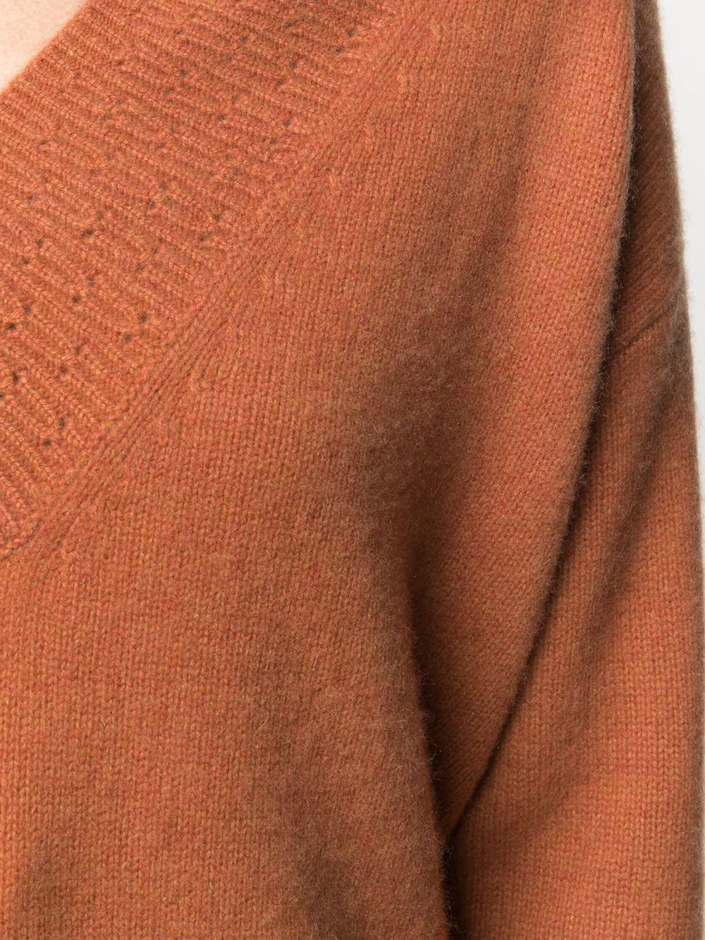V-neck cashmere knit jumper - 5