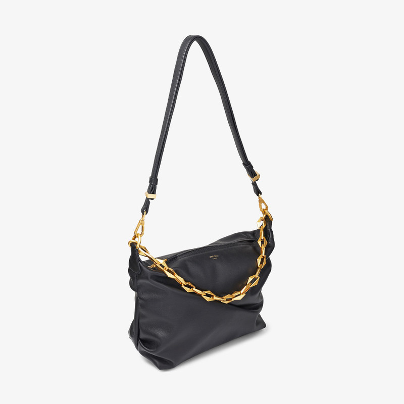 Diamond Soft Hobo S
Black Soft Calf Leather Hobo Bag with Chain Strap 3