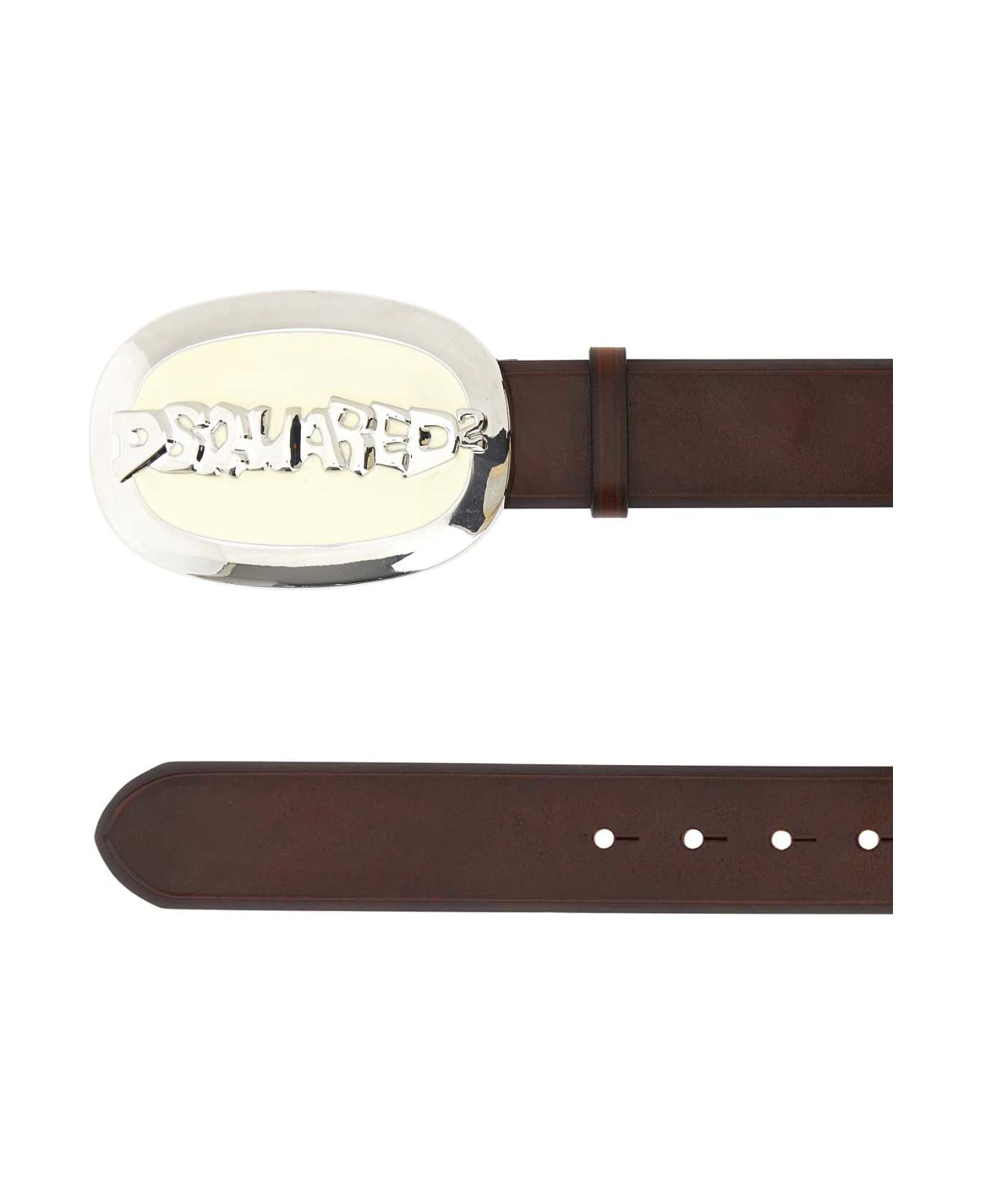 DSQUARED2 Brown Leather Belt | italist | REVERSIBLE