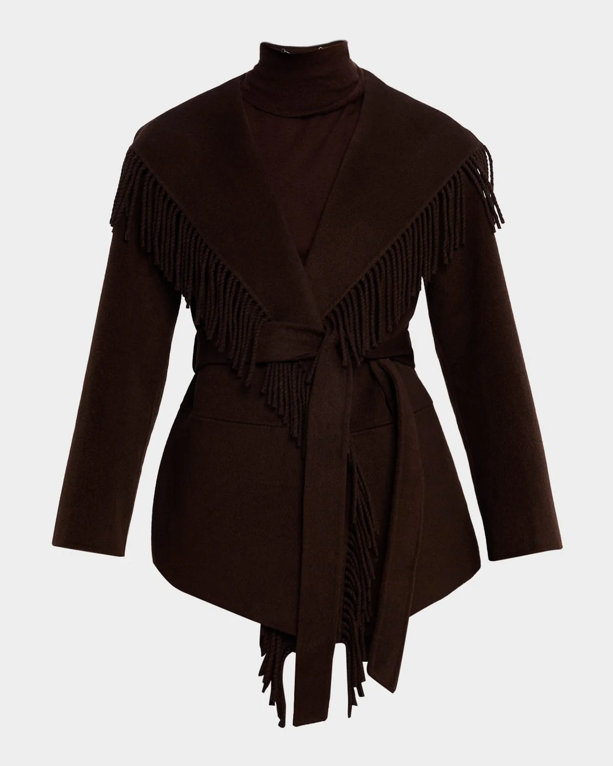 Rowen Fringe Wool Jacket - 1