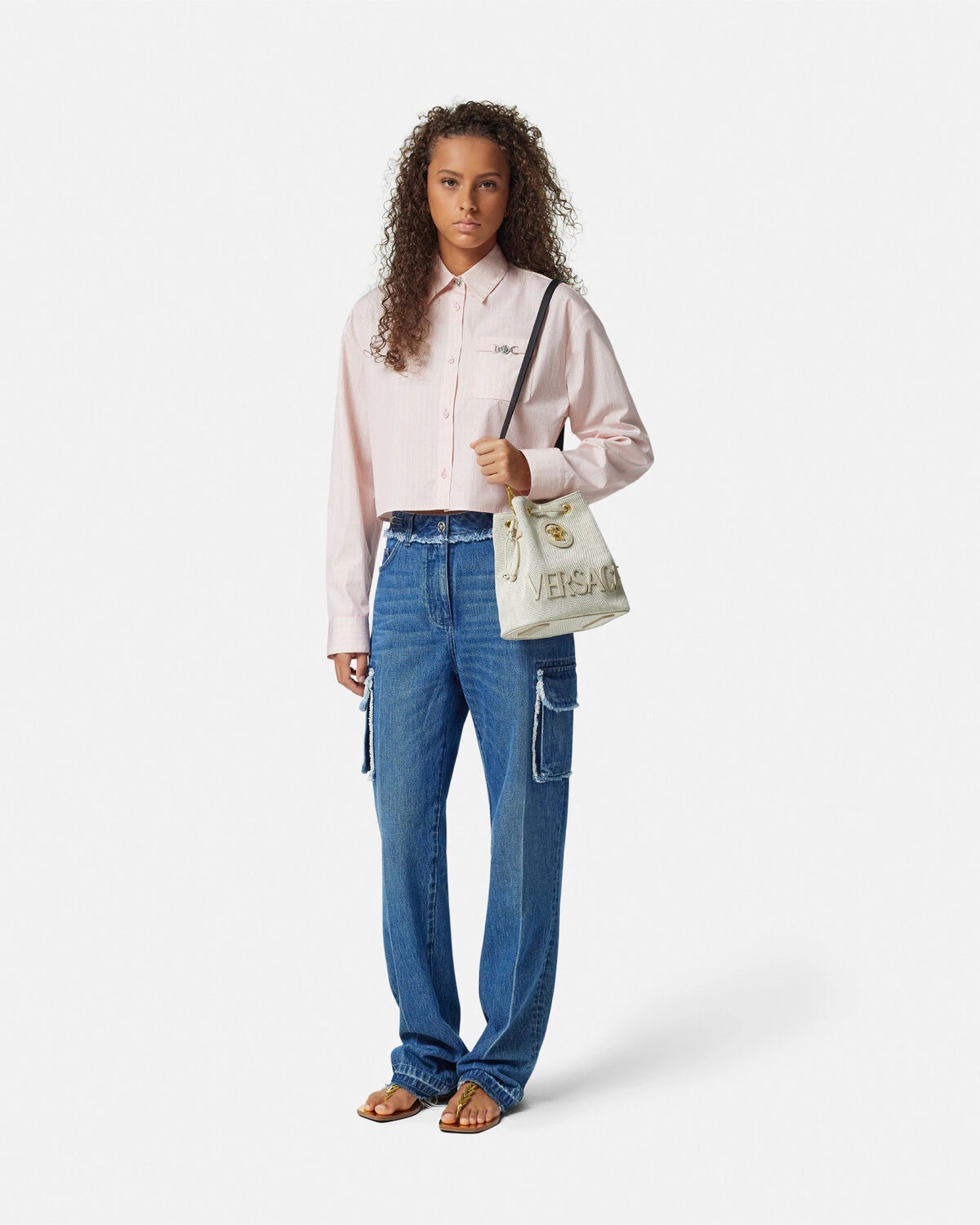 La Medusa Canvas Bucket Bag - 4