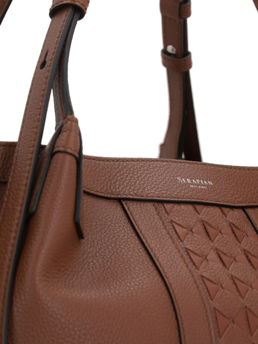 diamond-panel tote bag - 4