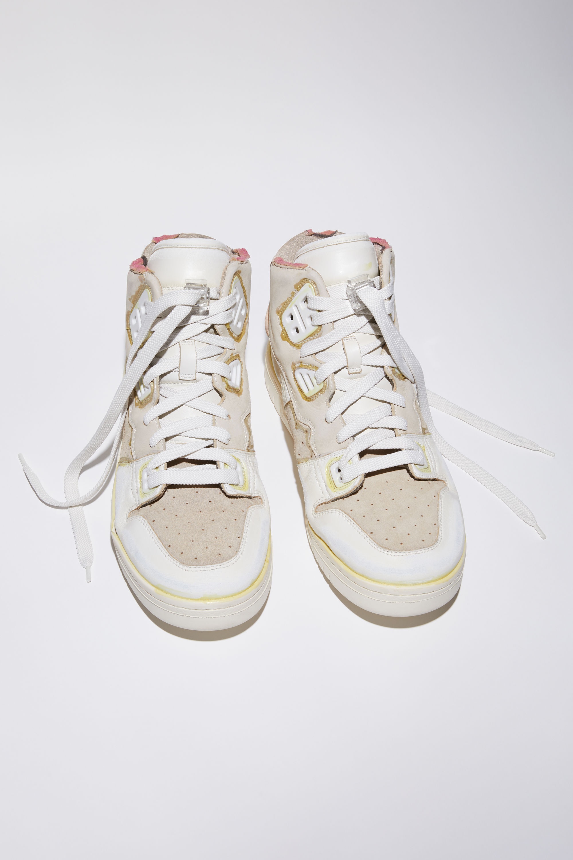 High top leather sneakers - White/Off White - 2