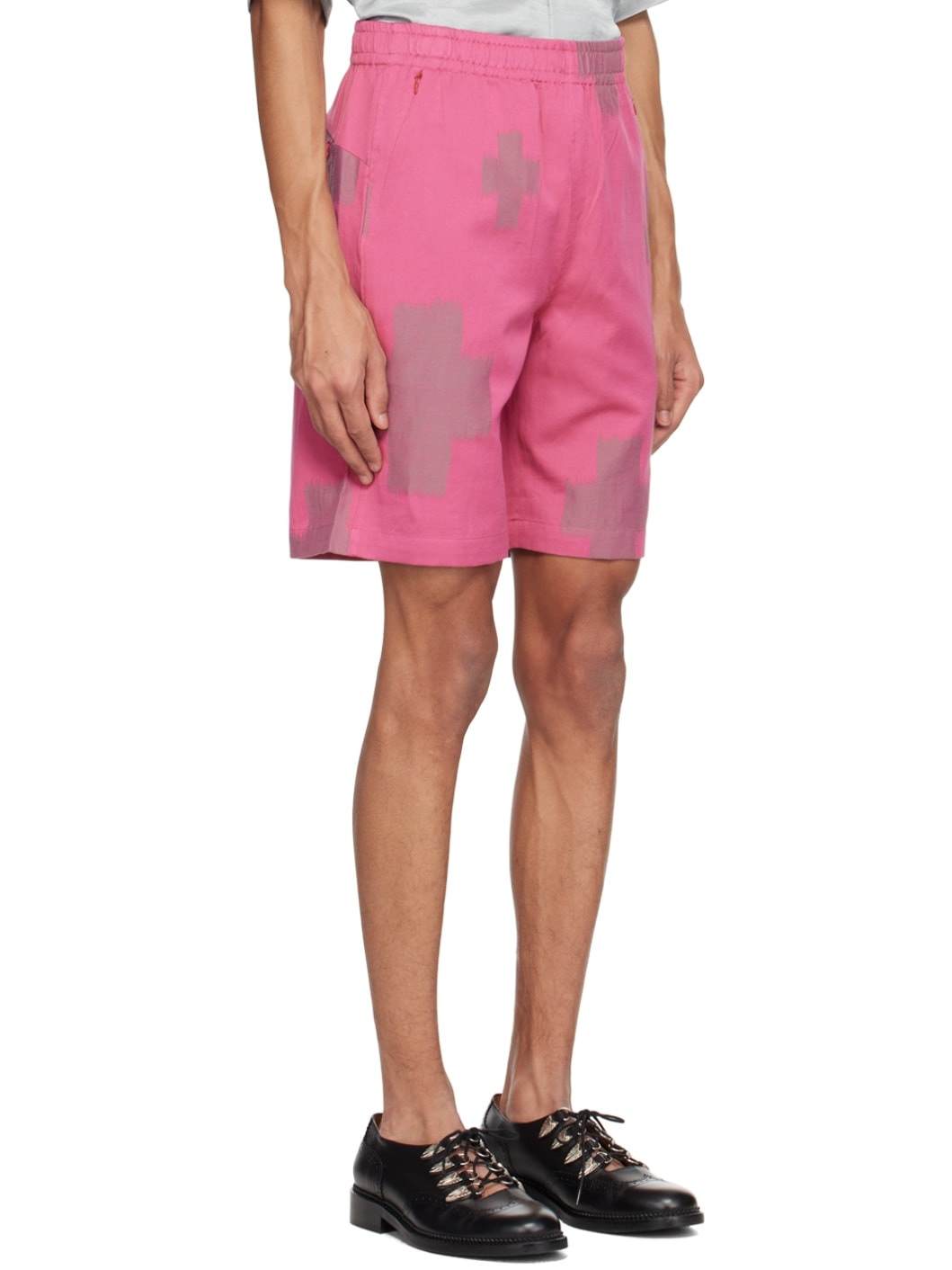 Pink Drawstring Shorts - 2