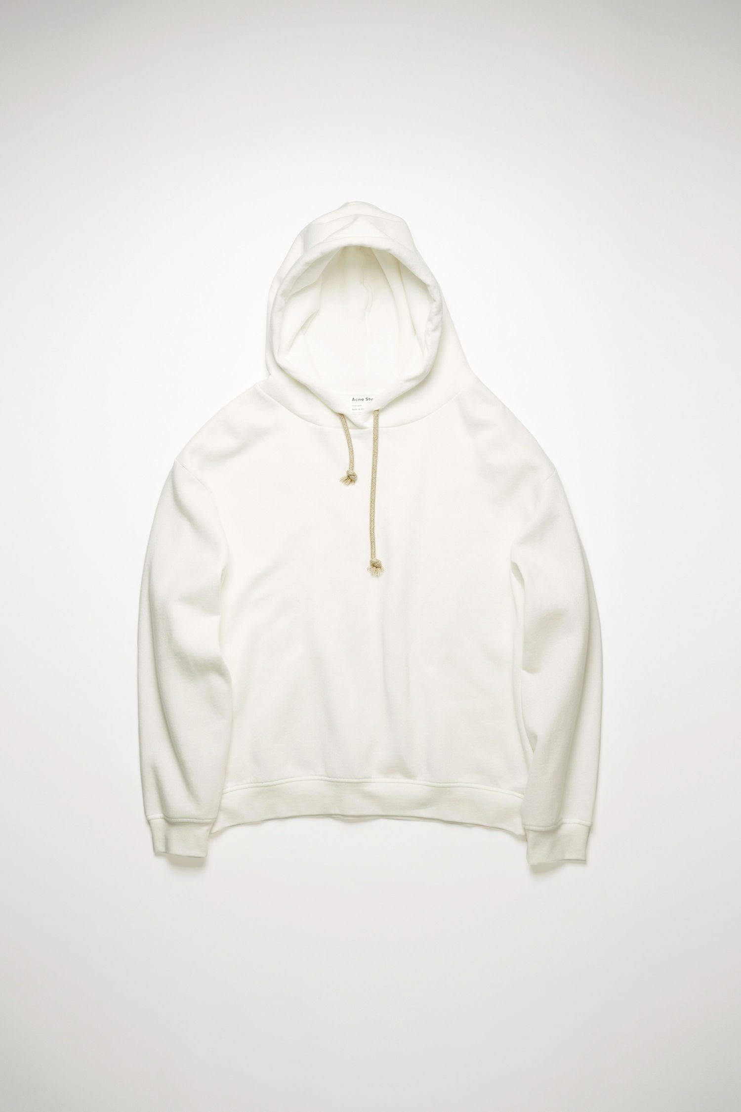 Oversized hooded sweatshirt - Optic White - 1