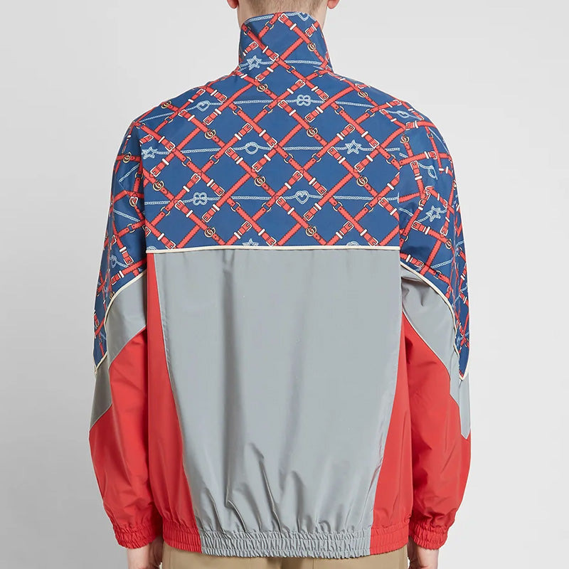 Gucci Retro Mosaic Printed Reflective Sports Jacket For Men Multi-color 587377-XJBTH-4437 - 4
