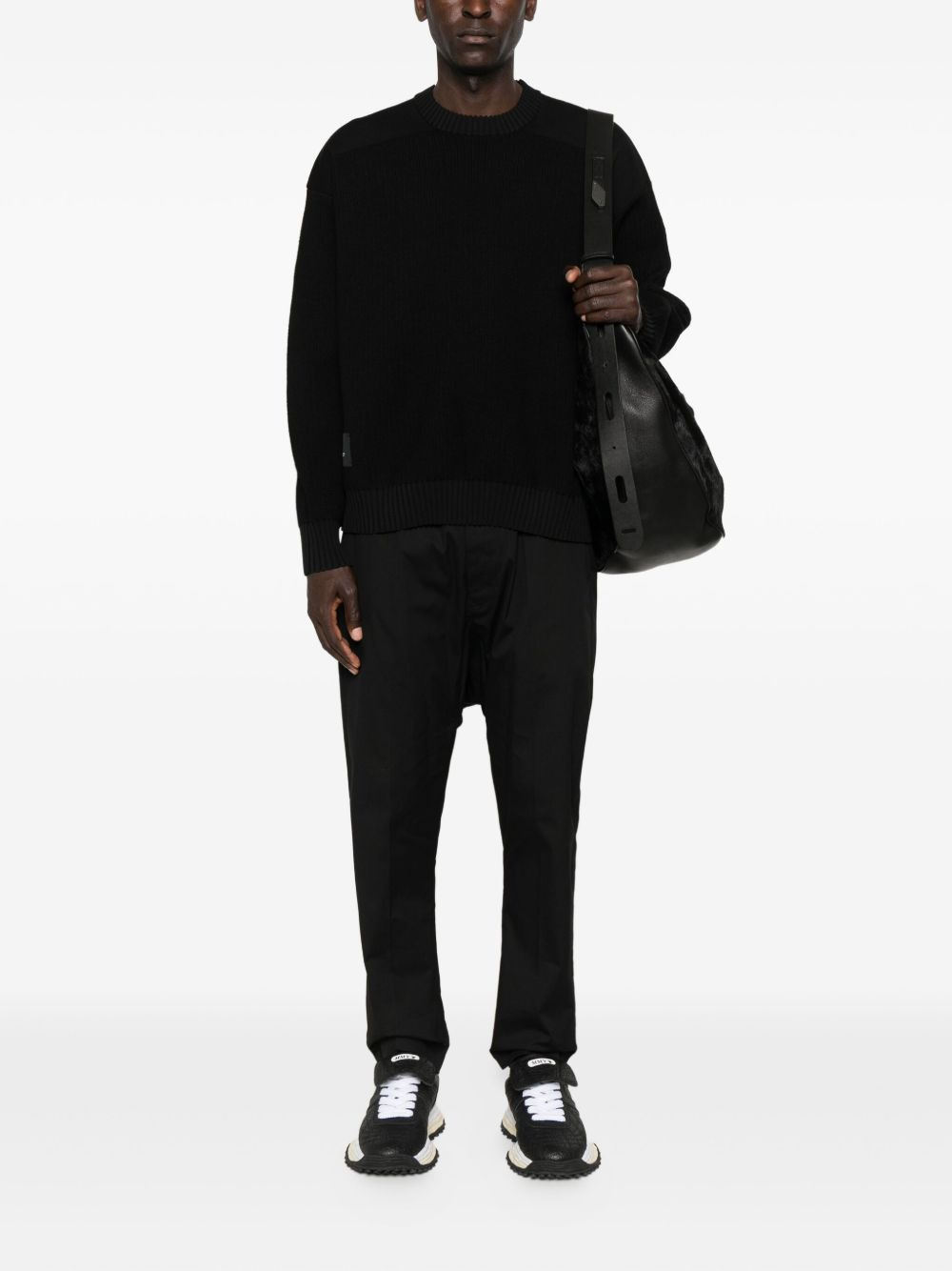 ribbed crew-neck sweater - 2