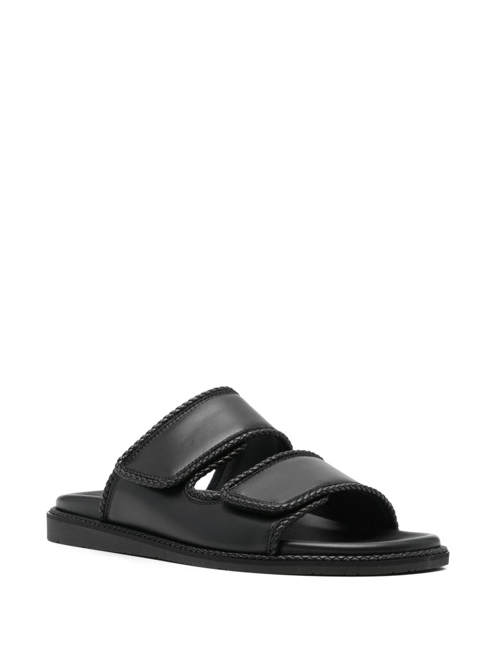 braided leather sandals - 2