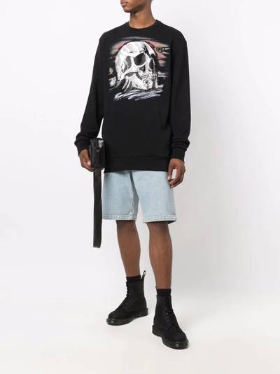 PHILIPP PLEIN logo-print crew neck sweatshirt outlook