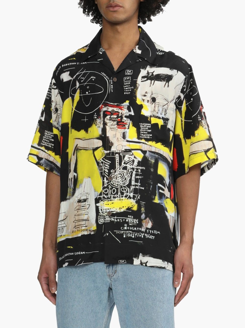 Jean-Michel Basquiat graphic-print shirt - 3