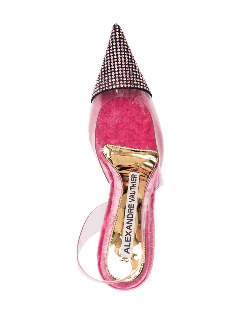 rhinestone-embellished slingback pmps 4