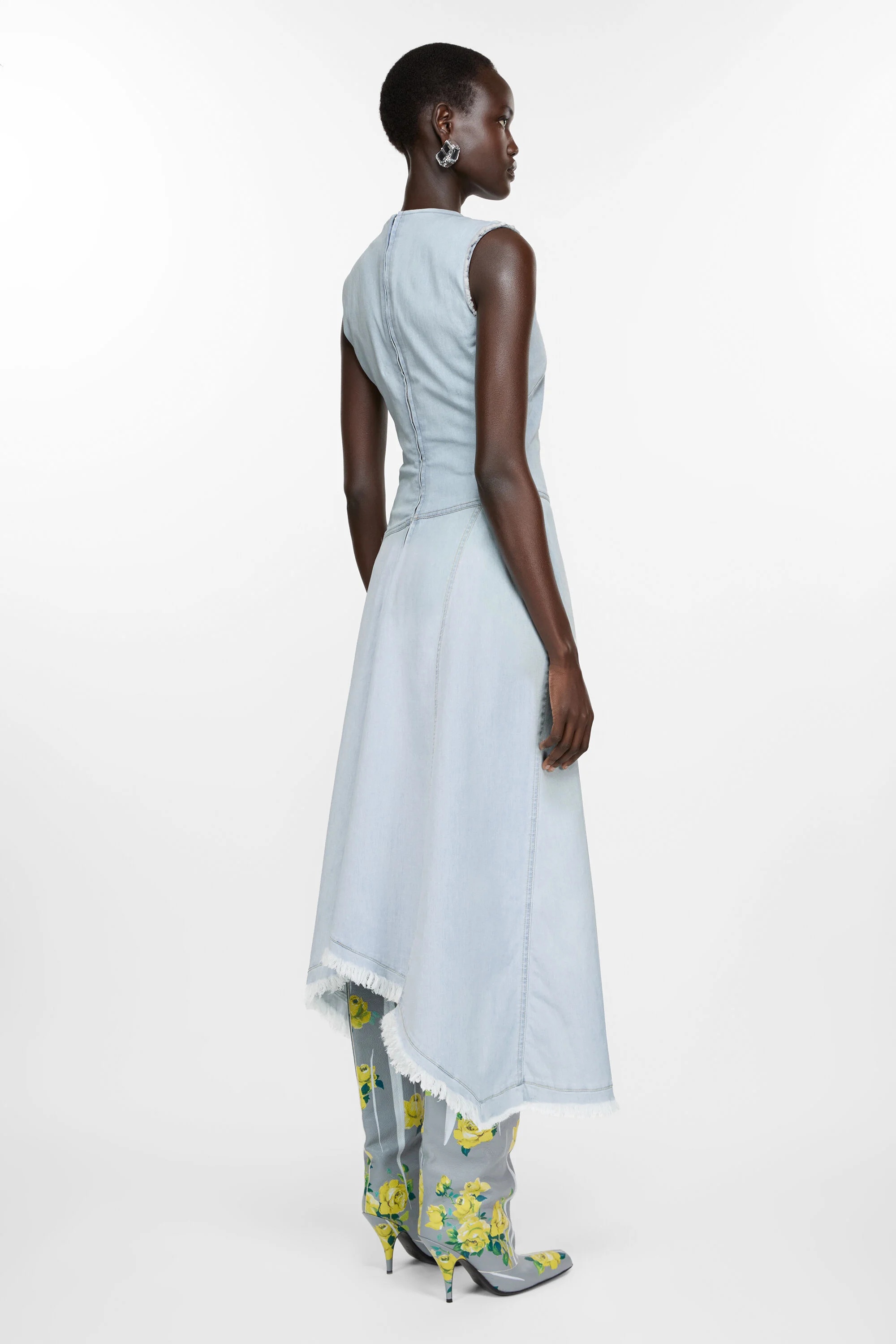 Sleeveless dress - Light blue - 3